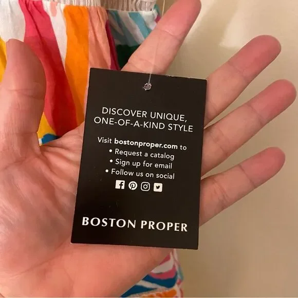 NWT Boston Proper tropical dress XS - Picture 7 of 8